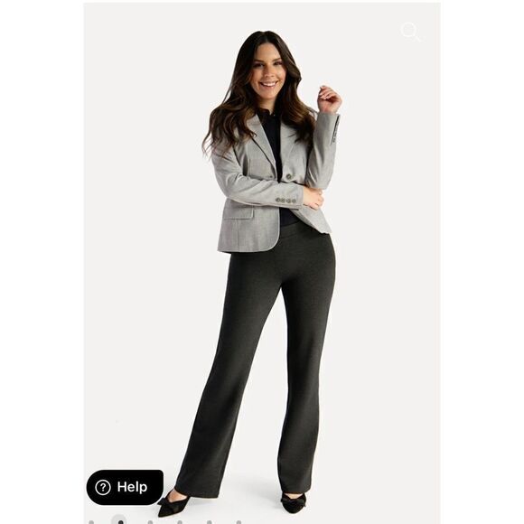 EUC WOMEN’S MEDIUM PETITE BETABRAND GRAY BOOTCUT/CLASSIC DRESS PANT/YOGA PANTS - Picture 6 of 8